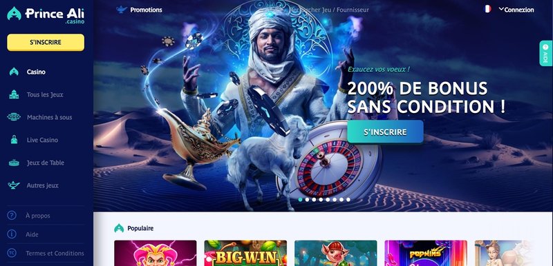 Image: Découvrez le Prince Ali Casino en Ligne France : Jouez en toute Sûreté